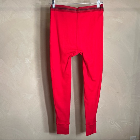 Skims Cotton Rib Red Leggings Comfy Loungewear Casual Long Johns Women’s|Size:M - Picture 3 of 16